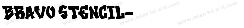 Bravo Stencil字体转换